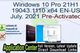 Windows 10 X64 21H1 Pro en-US Updated JULY 2021 - CzOS
